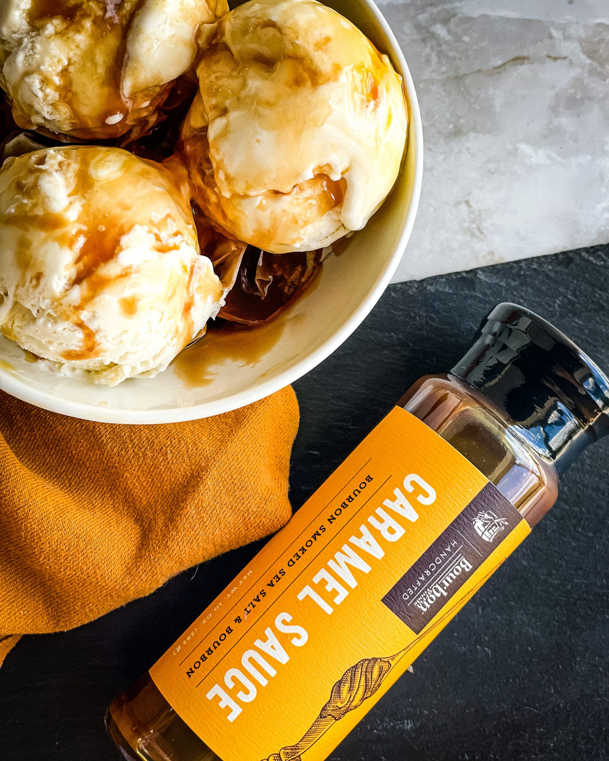 Caramel Sauce – Bourbon Smoked Sea Salt & Bourbon